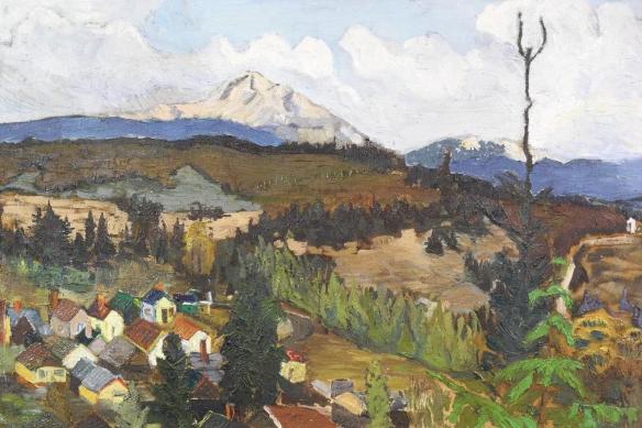 "Salt Spring View" - Oil on canvas - Sold at Lunds Auction in Victoria in 2013